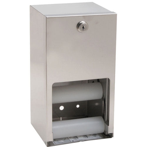 5402-000000 Bradley Dispenser,tissue , 2 roll, s/s