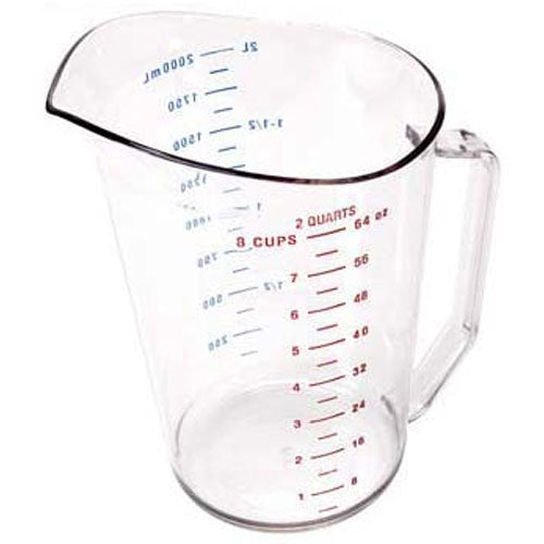 3217 Rubbermaid 2 qt measuring cup-135 clear
