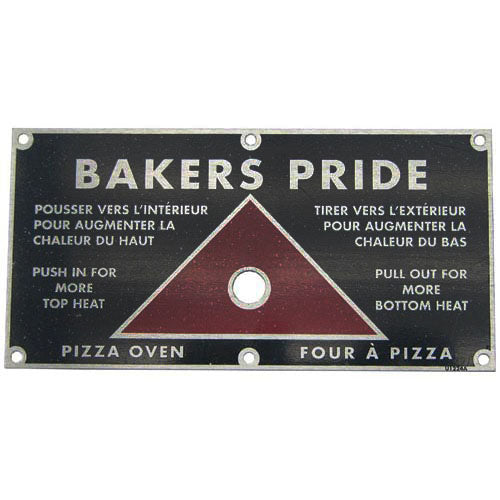 U1224A Bakers Pride Plate