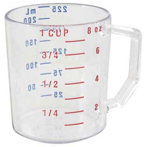 3210 Rubbermaid Cup,measuring(1 cup,dry,clear)