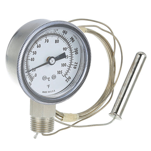 70-2470-613 Adamation Thermometer 2-7/8, 20-220f,  1/2 mpt