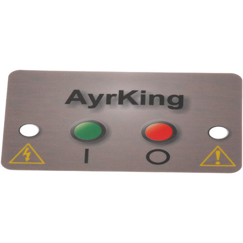 B531 AyrKing Sticker, mylar ctrl brd